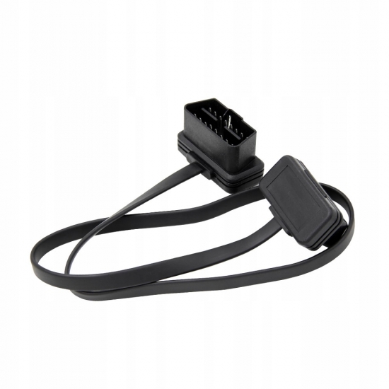 PRZEDŁUŻKA PRZEDŁUŻACZ ADAPTER PŁASKI KABEL 60cm OBD2 16PIN MĘSKI ŻEŃSKI HQ
