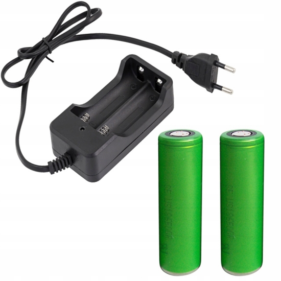 ŁADOWARKA +2 AKUMULATORY OGNIWA 18650 SONY 2200mAh