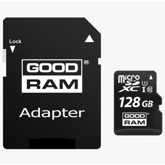 MARKOWA KARTA PAMIĘCI GOODRAM 128 GB MICRO SD HC CLASS 10 DO KAMER ITP.