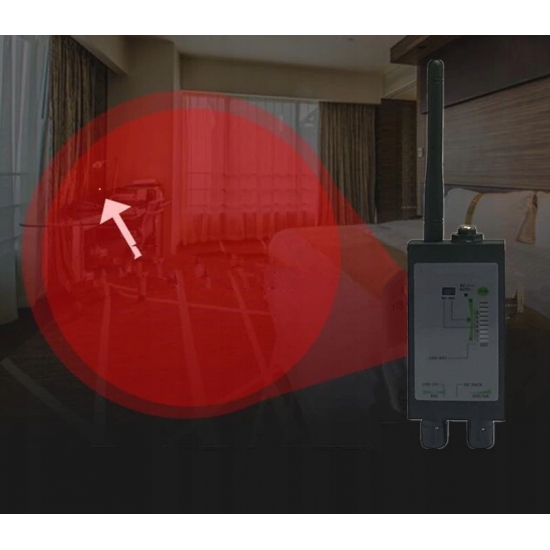 PRECYZYJNY WYKRYWACZ LOKALIZATORÓW KAMER GPS GSM 2G,3G,4G, WIFI, PODSŁUCHÓW