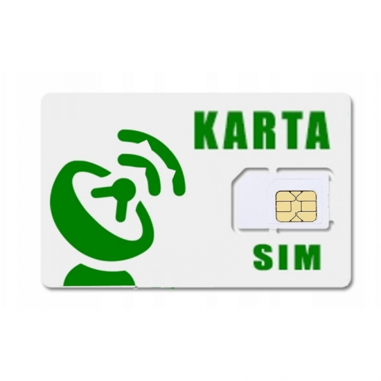 Karta SIM DO LOKALIZATORA TRACKERA NADAJNIKA NAWIGACJI GPS, ALARMU - GOTOWA
