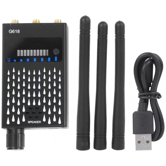 SOLIDNY WYKRYWACZ LOKALIZATORÓW KAMER GPS GSM 2G,3G,4G, WIFI, PODSŁUCHÓW