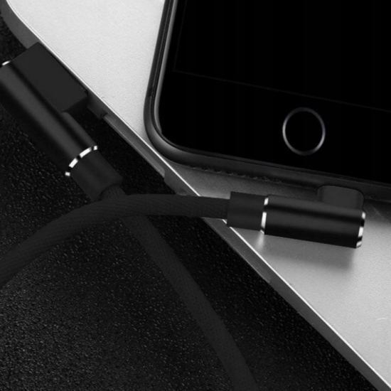KABEL KĄTOWY 2 w 1 Micro USB + Typ-C DO TELEFONU, KAMERY, LOKALIZATORA GPS