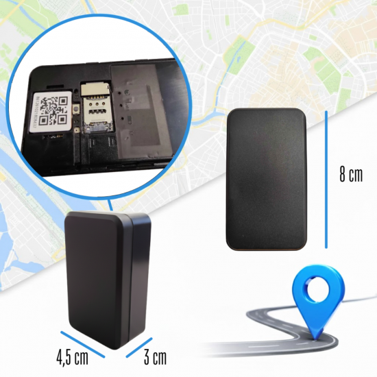 LOKALIZATOR GPS 5000mAh MAGNEZ PODSŁUCH REJESTRATOR DŹWIĘKU, BEZ ABONAMENTU