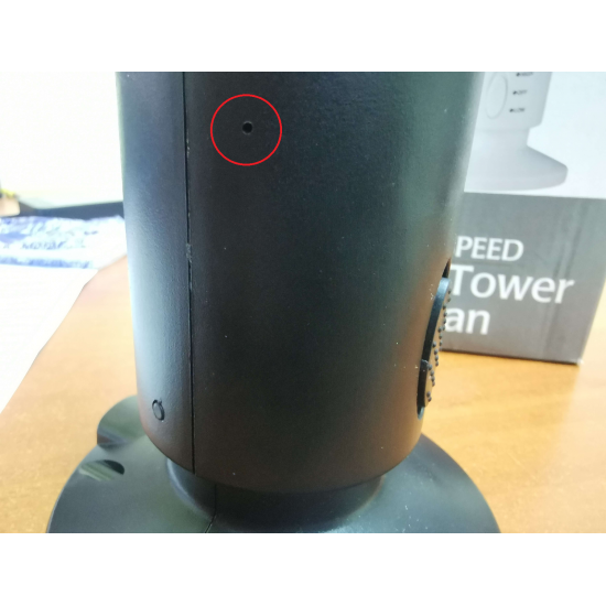UKRYTA KAMERA SZPIEGOWSKA WiFi W WENTYLATORZE PODŁOGOWYM, PODGLĄD, DETEKCJA
