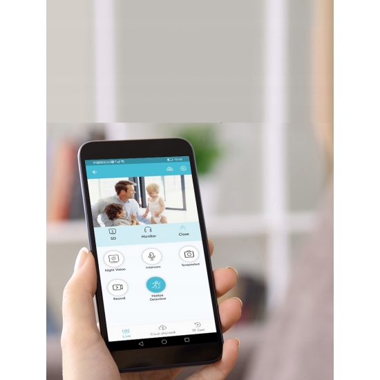 MINIATUROWA KAMERA SZPIEGOWSKA Wi-Fi, CZUJNIK RUCHU PIR, TRYB DZIEŃ / NOC