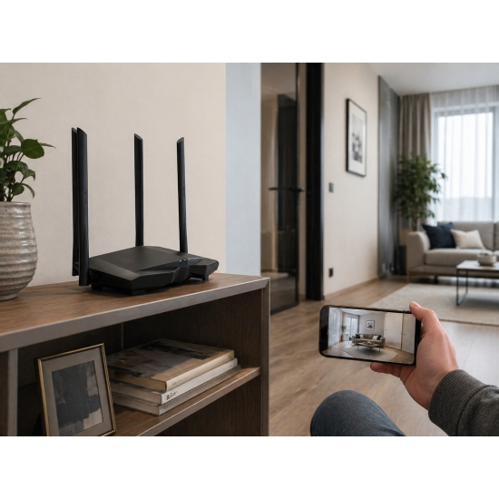 UKRYTA KAMERA SZPIEGOWSKA Wi-Fi W ROUTERZE DETEKCJA RUCHU, PODGLĄD NA ŻYWO