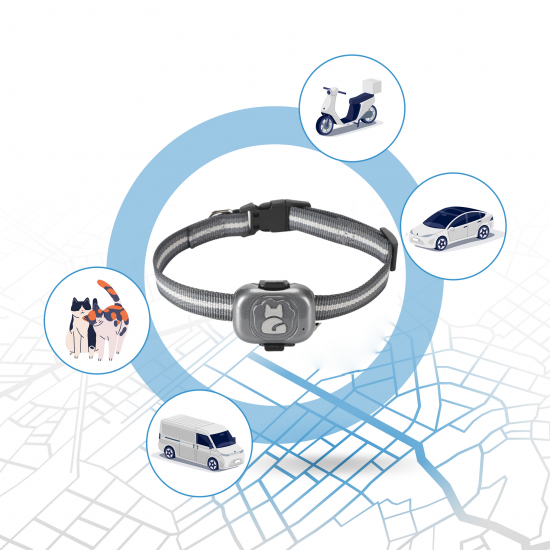 OBROŻA LOKALIZATOR GPS ŚLEDZENIE PSA i KOTA IP67 Z ALARMEM STREFY APLIKACJA