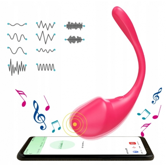 WIBRATOR, JAJKO INTENSYWNIE WIBRUJĄCE, DILDO STEROWANE TELEFONEM SMARTFONEM