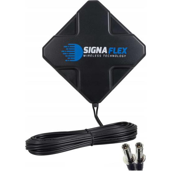 ANTENA DOOKÓLNA DUAL X-Cross 40 dBi GSM, AERO2, 4G LTE z 2x CRC9 + Mapa BTS