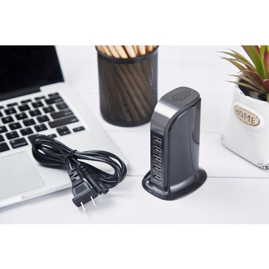 UKRYTA KAMERA WiFi W ŁADOWARCE 5xUSB ŁADOWARKA SZPIEGOWSKA PODGLĄD NA ŻYWO