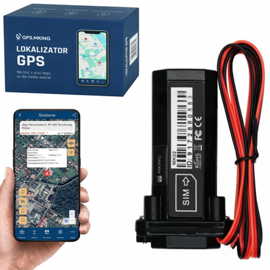 LOKALIZATOR GPS - ŚLEDZENIE POJAZDU SAMOCHODU ŁODZI - WODOODPORNY IP67