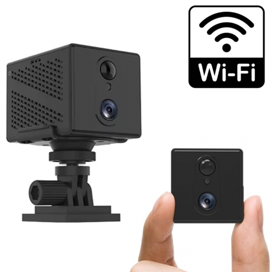 MINIATUROWA KAMERA SZPIEGOWSKA Wi-Fi, CZUJNIK RUCHU PIR, TRYB DZIEŃ / NOC