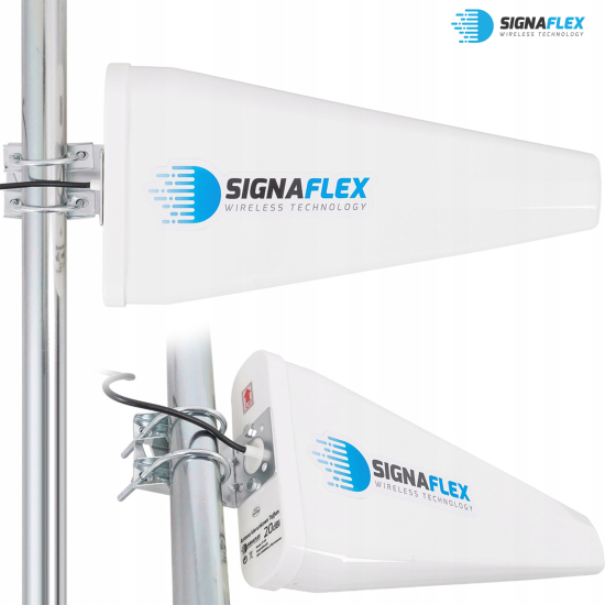 WZMACNIACZ REPEATER SYGNAŁU TELEFONU GSM, INTERNETU 2G 4G +ANTENY 20dBi 10m