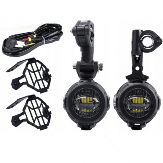 HALOGENY LED 9V - 30V LAMPY V-STORM BMW GS adv varradero 40W Z HOMOLOGACJĄ